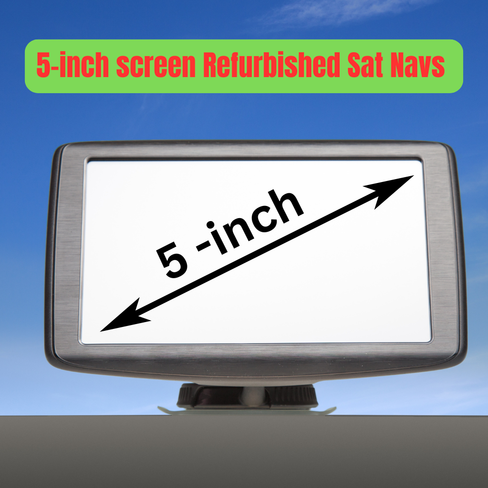 5-inch Screen Refurbished Sat Navs