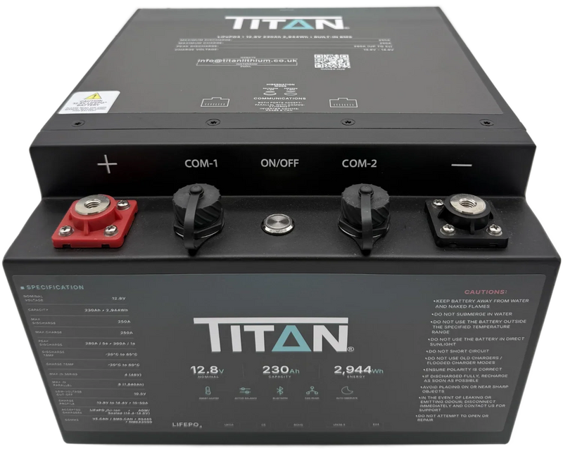 TITAN 12V 230Ah Underseat Lithium Leisure Battery