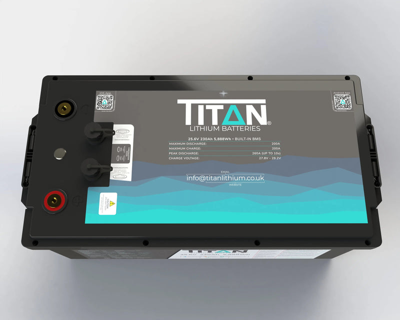 TITAN 230Ah 24V Lithium Leisure Battery – High-Capacity for Motorhome, Solar, Marine & Off-Grid - C & M Navigation Systems 