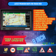 9" CMNAV Traffic Truck Plus (LIVE TRAFFIC, ANDROID, Wi-Fi) - C & M Navigation Systems 