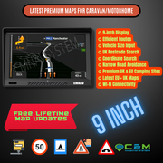 9" CMNAV Turbo Camper Plus (Android, Wi-Fi) - C & M Navigation Systems 