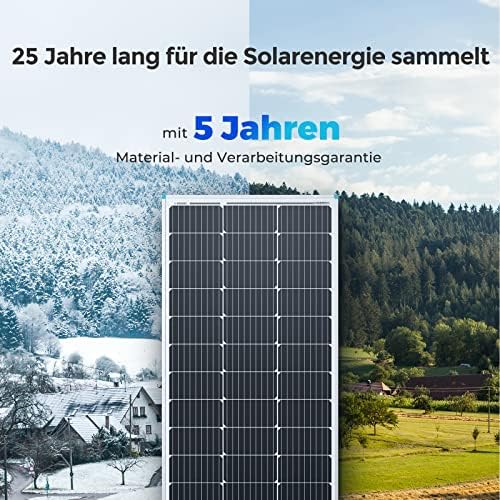 Renogy 100W Solar Panel 12 Volt High-Efficiency Monocrystalline Module PV Power for Motorhome, Boat, Caravan, Campervan and Off-Grid Applications - C & M Navigation Systems 