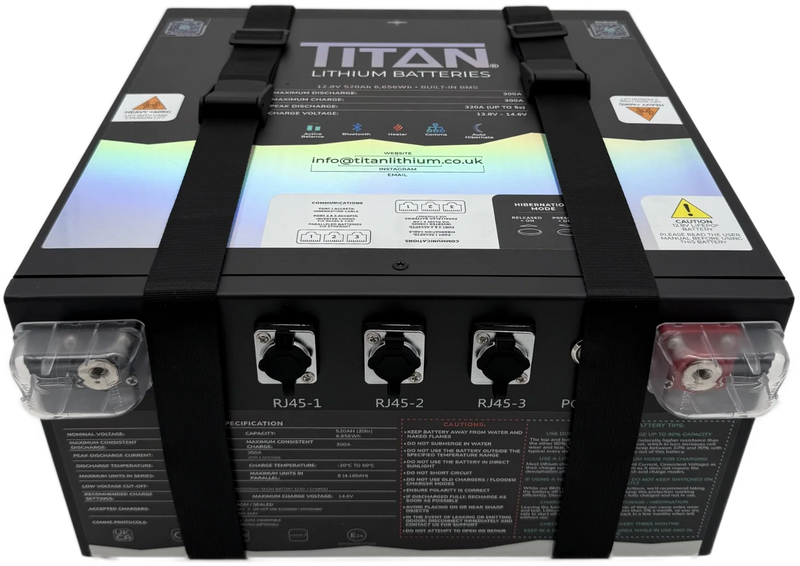 TITAN 12V 520Ah Lithium Leisure Battery (Dual DIN)