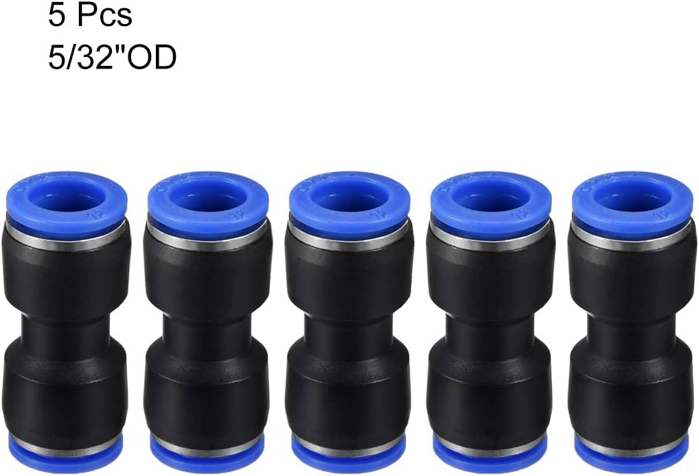 sourcing map Plastic Straight Union Push to Connect Tube Fittings 12mm OD Push Fit Lock Blue 5pcs - C & M Navigation Systems 