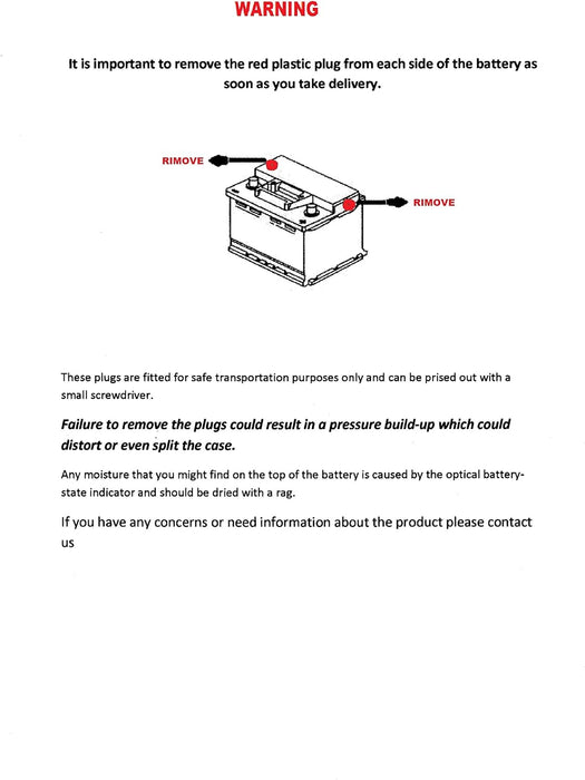 12V 50AH LEISURE BATTERY DEEP CYCLE FOR CARAVAN CAMPERVAN MOTORHOME - C & M Navigation Systems 