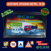 REFURBISHED 9-inch CMNAV ADVANCED PLUS Sat Nav (v2 with built in sunshade) - C & M Navigation Systems 