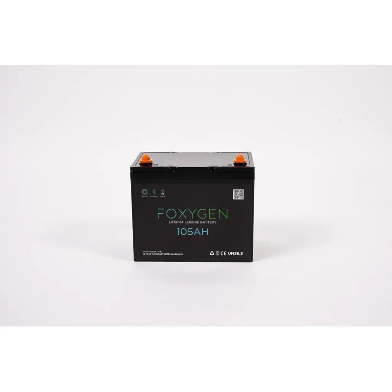 Foxygen 12V 105Ah LiFePO4 Leisure Battery with Bluetooth & Self-Heating