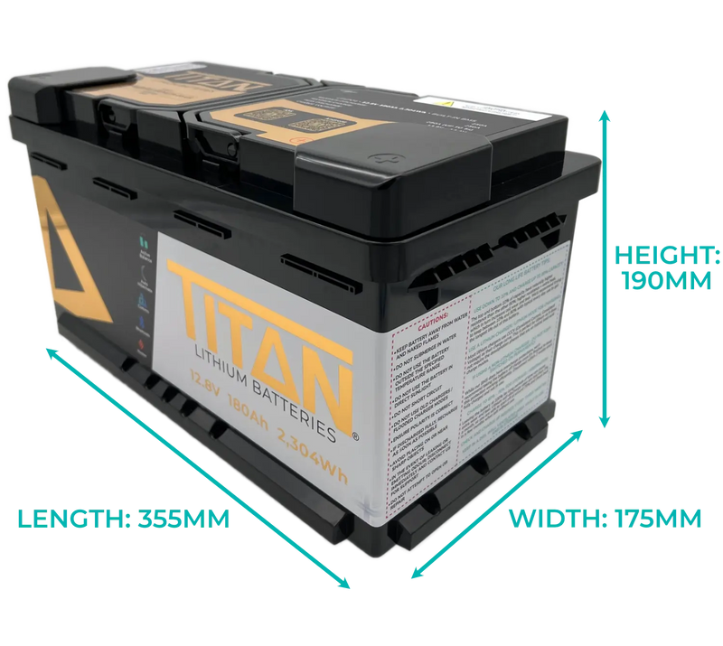 TITAN 180Ah DIN (Type 019) – 12V Ultimate Capacity | Sprinter, Crafter & Bailey Upgrade - C & M Navigation Systems 