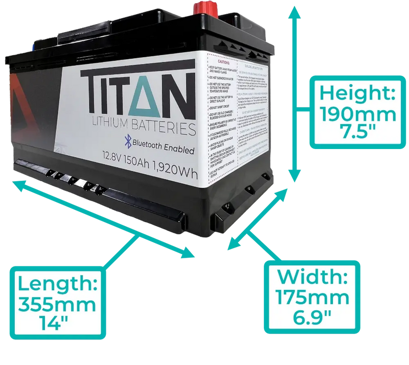 TITAN 150Ah DIN (Type 019) – 12V High-Density Sprinter & Motorhome Upgrade - C & M Navigation Systems 