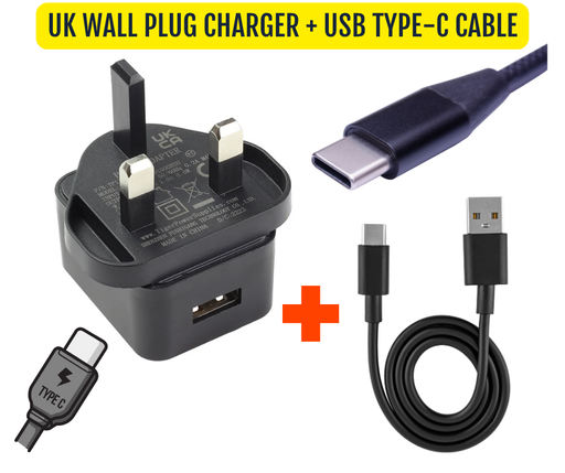 USB-C Wall Plug Charger + cable for CMNAV Sat Navs | For Indoor Use - C & M Navigation Systems 