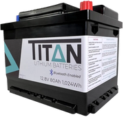TITAN 12V 80Ah Lithium Battery - C & M Navigation Systems 
