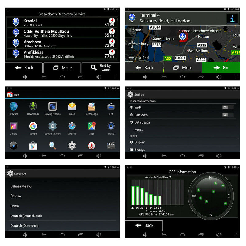 7" CMNAV 360 TRUCK (NO Traffic) - Built-in FullHD Dashcam, (768mb RAM), Android, Wi-Fi, NETFLIX, Latest 2020 EU+UK Maps and Premium POIs - C & M Navigation Systems 