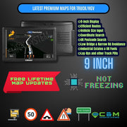 9" CMNAV Advanced Truck Plus (256 MB RAM) - C & M Navigation Systems 