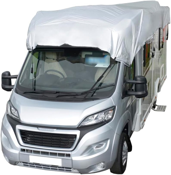 UK Custom Covers MTC913GREY Motorhome Top Roof Cover Waterproof Heavy Duty Grey - Sizes 5.7-8.5m (Select In Advert) - C & M Navigation Systems 