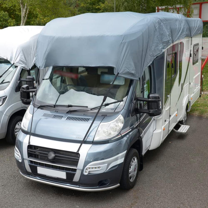 UK Custom Covers MTC913GREY Motorhome Top Roof Cover Waterproof Heavy Duty Grey - Sizes 5.7-8.5m (Select In Advert) - C & M Navigation Systems 