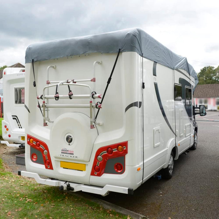 UK Custom Covers MTC913GREY Motorhome Top Roof Cover Waterproof Heavy Duty Grey - Sizes 5.7-8.5m (Select In Advert) - C & M Navigation Systems 