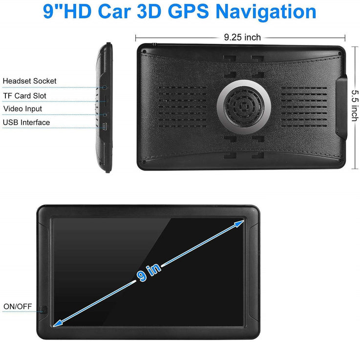 9" CMNAV Advanced Truck Plus (256 MB RAM) - C & M Navigation Systems 