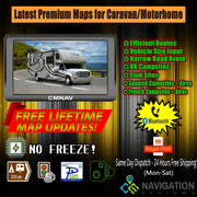 7" CMNAV PRO Camper (256 RAM + Bluetooth) - 2020 EU + UK Maps and Premium POIs - C & M Navigation Systems 